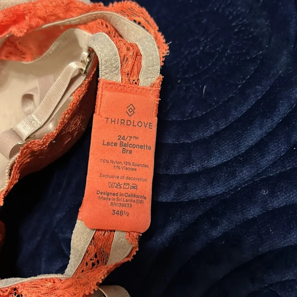 Thirdlove lace balconette 34 B 1/2 - Picture 4 of 4